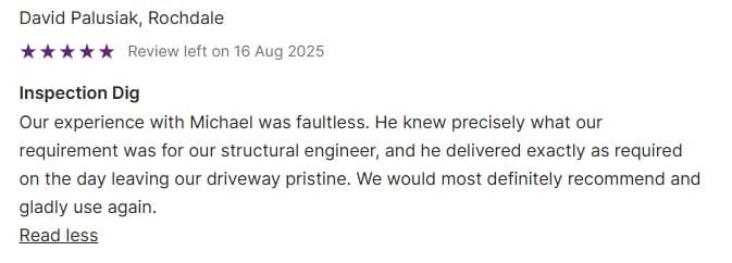 Customer review screenshot from MyBuilder